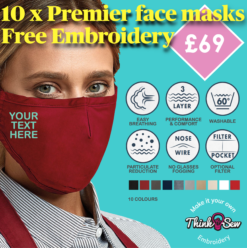 Premier personalised face mask bundle