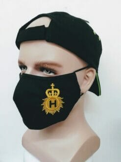 Line Of Duty AC-12 Novelty Embroidered Police Mask - showing crest on left side