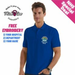 Men's Embroidered NHS Rainbow Polo Shirt